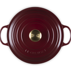 Le Creuset Cast Iron Signature Soup Pot 26cm RhoneGarnet image number 4